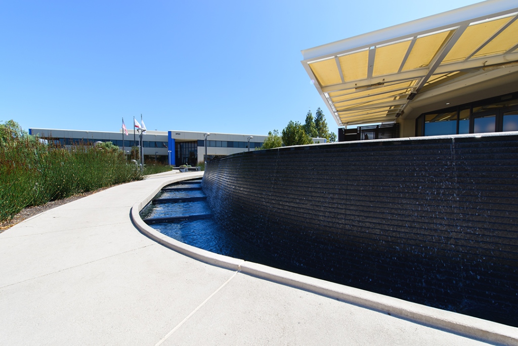 Stair stepped waterwall basin